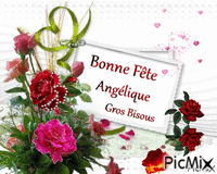 bonne fête Angélique - Zdarma animovaný GIF
