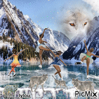 danse avec les loups - GIF animé gratuit