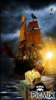 Piratas a estribor animovaný GIF