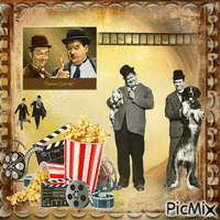 Laurel et Hardy - GIF animé gratuit