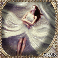 Mulher na areia animeret GIF