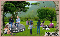 folk i parken - Zdarma animovaný GIF