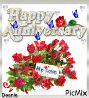 HAPPY ANNIVERSARY CARD Animiertes GIF