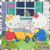 Hello Kitty - Animovaný GIF zadarmo