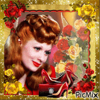 Lucille Ball, Actrice, Humoriste américaine アニメーションGIF