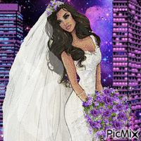 Невеста - GIF animado grátis