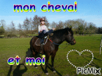 mon cheval et moi - GIF animé gratuit