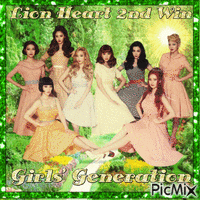 Girls' Generation 2nd Win Lion Heart Animated GIF