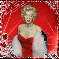 Marilyn Monroe en rouge