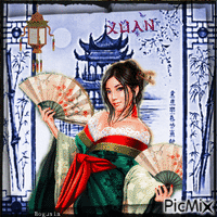 Asian Woman - Ingyenes animált GIF