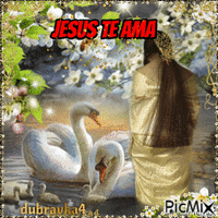 Jesus Te Ama - GIF animado grátis