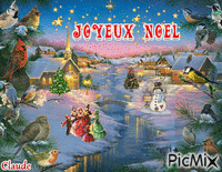 Village Noël GIF animasi