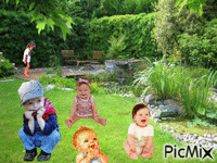 le monde des bébes - GIF animado grátis