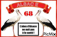 Alsace 67 ou 68 animasyonlu GIF