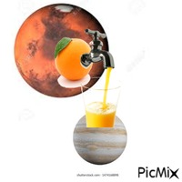 Mars is giving juice to Jupiter GIF animé