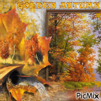 Golden Autumn GIF animado