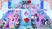 Princess Cadence and twilight - GIF animé gratuit