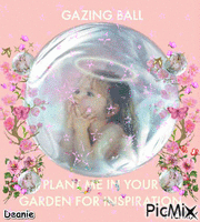 Angel Gazing Ball with saying - GIF animé gratuit