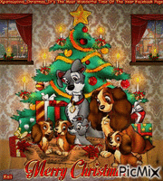 Lady & the Tramp Christmas animeret GIF