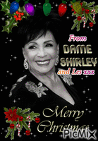 MERRY XMAS SHIRLEY AND LES - Free animated GIF