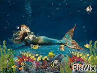 mermaid - GIF animado grátis