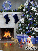 Cozy Christmas geanimeerde GIF
