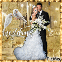 June bride and groom - Free animated GIF