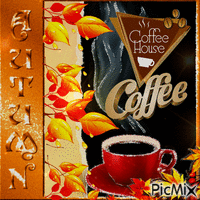 Herbstkaffee - GIF animé gratuit