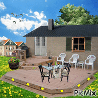 Gartenhaus анимиран GIF