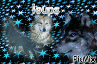 les  loups - GIF animado grátis