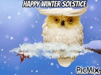 owl winter solstice - GIF animé gratuit