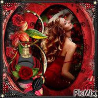 🌹Creation in red color🌹 - GIF animasi gratis