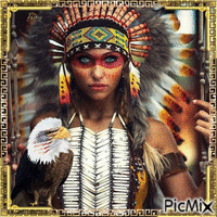 Native American #12 hunters GIF animé