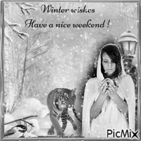 Concours : Voeux d'hiver, bon week-end Animated GIF