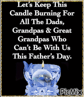 Father's Day Candle - GIF animé gratuit