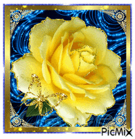 Yellow Rose animirani GIF