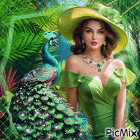 the peacock GIF animasi
