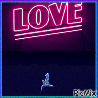 Neon /  Couple - GIF animé gratuit