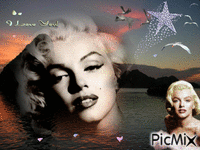 Marilyn Monroe bonne nuit GIF animado