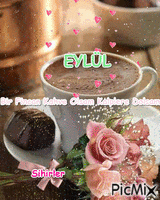 Bir Fincan Kahve Olsam Kalplere Dolsam - Bezmaksas animēts GIF