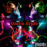 disco style dancing animovaný GIF