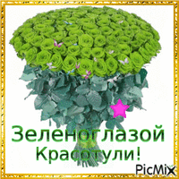 Зеленоглазой красотули - Darmowy animowany GIF