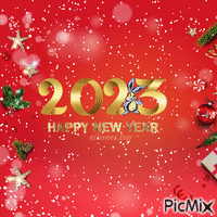 2023-Happy New Year! κινούμενο GIF