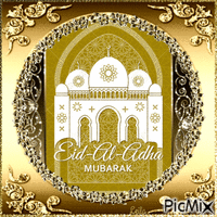 Eid Al Adha Mubarak - GIF animasi gratis