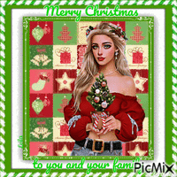 Merry Christmas to you and your family animuotas GIF