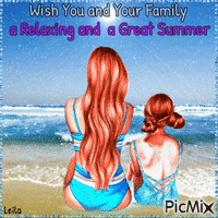 Wish You and Your Family a Relaxing and a great Summer - GIF animé gratuit
