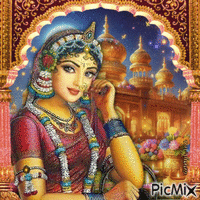 India beauty - Бесплатный анимированный гифка