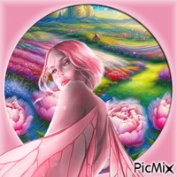 pink fairy анимиран GIF