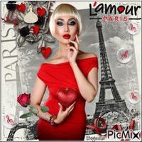 L'amour Paris анимиран GIF