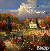 Welcome Fall Harvest - GIF animé gratuit